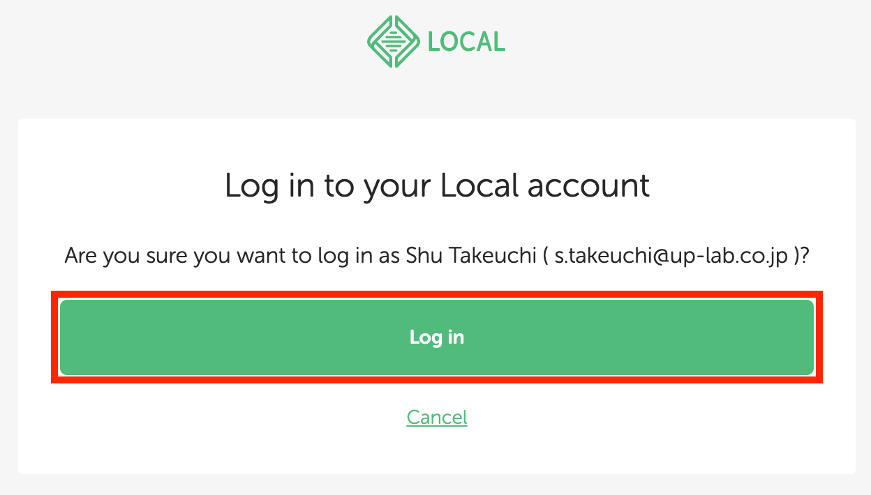 Log in